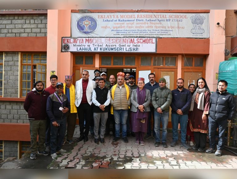 Himachal Education Minister Rohit Thakur inspects Udaipur school