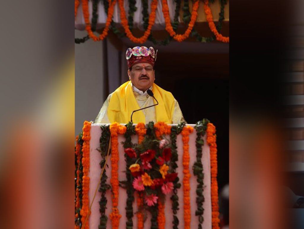 JP Nadda lays foundation stone for high-altitude medical research center in Keylong