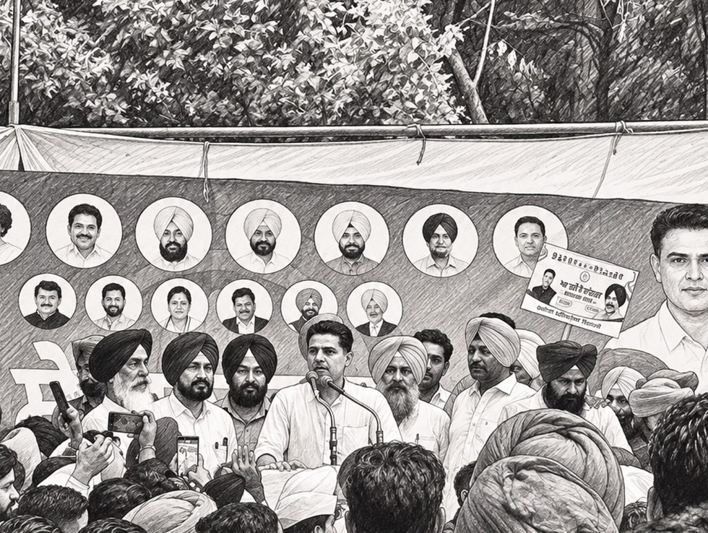 Pargat Singh along with Sachin Pilot