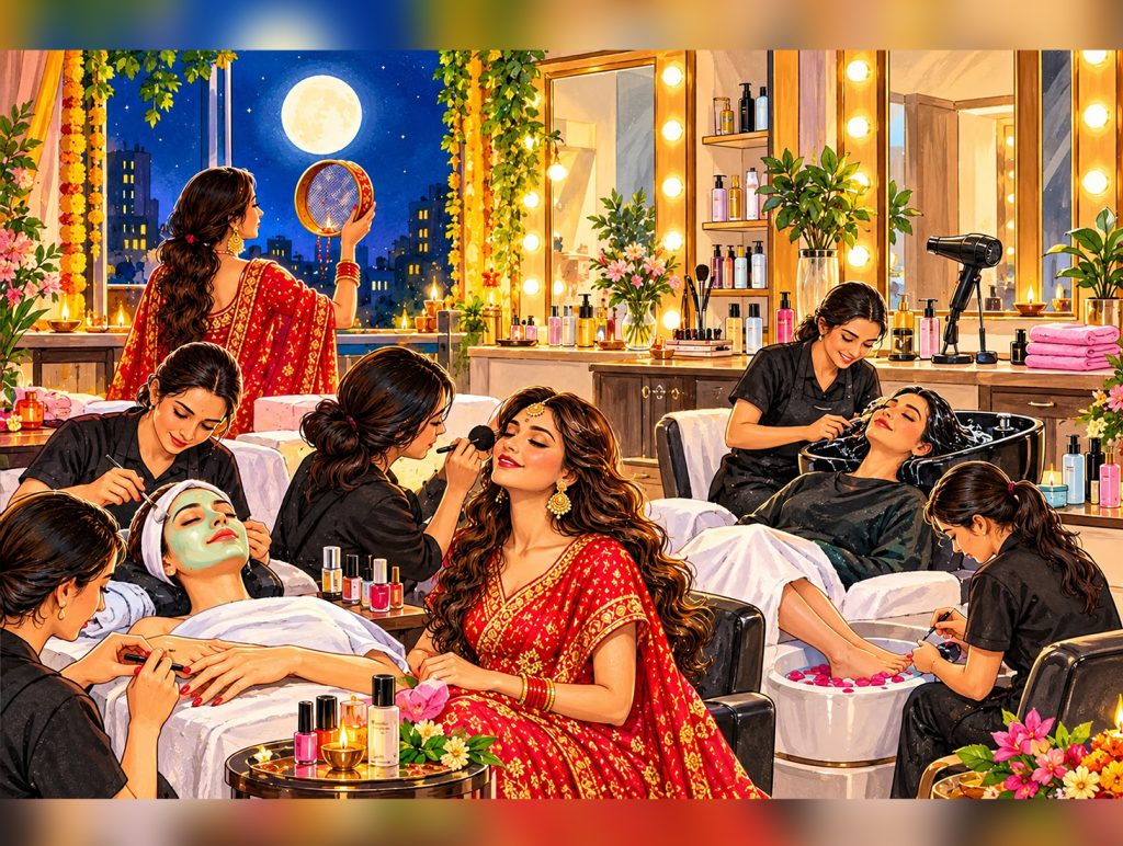 The Karwa Chauth glow-up where tradition meets the beauty chair