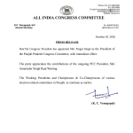 Pargat Singh new Punjab Congress chief